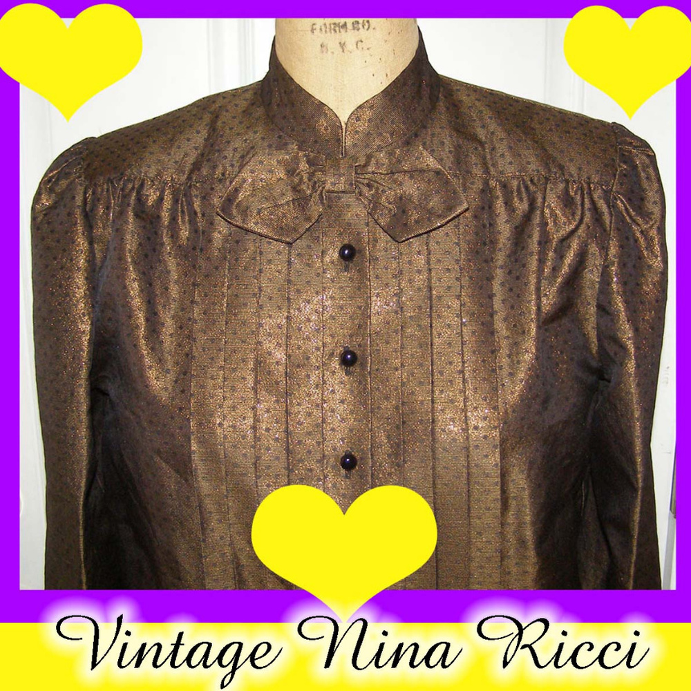 Vintage Nina Ricci Boutique French blouse 8-10